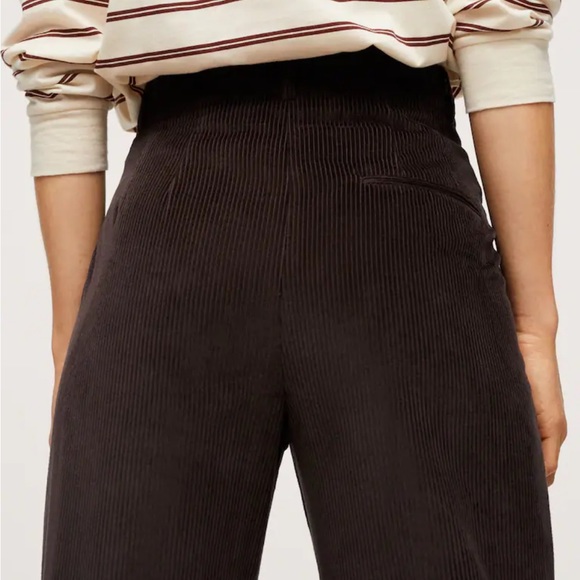 Mango Brown Corduroy Pants Trousers - Picture 3 of 5